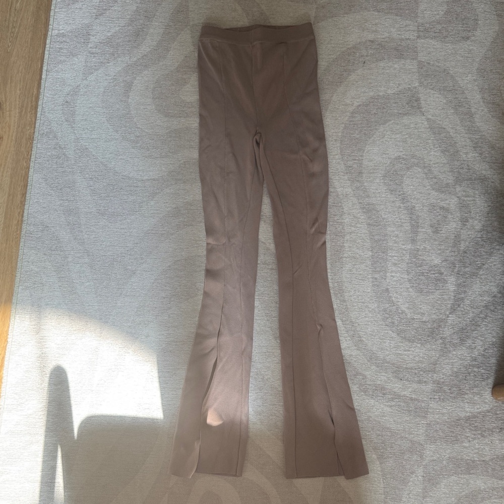White Fox Boutique Taupe Flare Pants